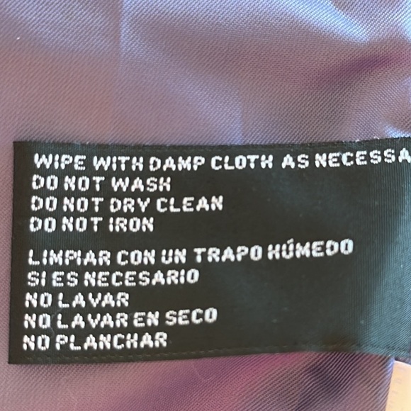 Worthington purple/lilac zip-up leather jacket - Picture 7 of 12